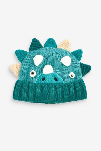 NEXT Bommelmütze Strickmütze mit Dinosauriermotiv 1-St mehr Clearance-Verkauf