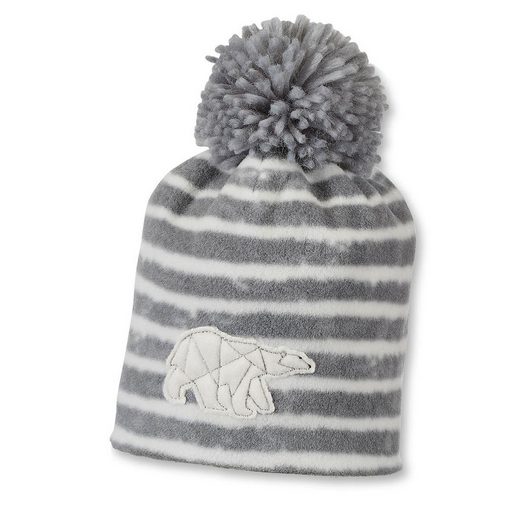 STERNTALER® Ohrenmütze Wintermütze Bommelmütze mit Eisbär-Applikation gestreift mehr Online Shopping