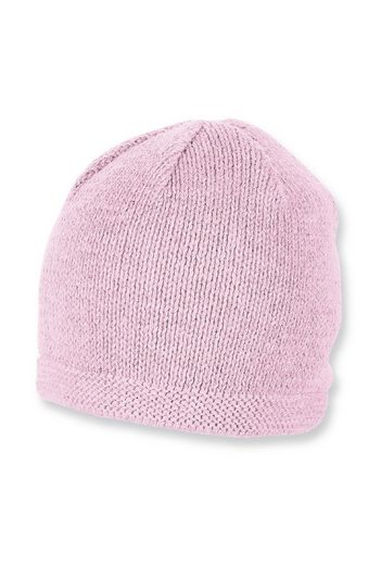 STERNTALER® Strickmütze OCS Strickmütze (1-St., Wintermütze gefütterte und ideal für kalte Tage) Strick Beanie Kinder aus weicher Baumwolle unifarben mehr Osterangebot