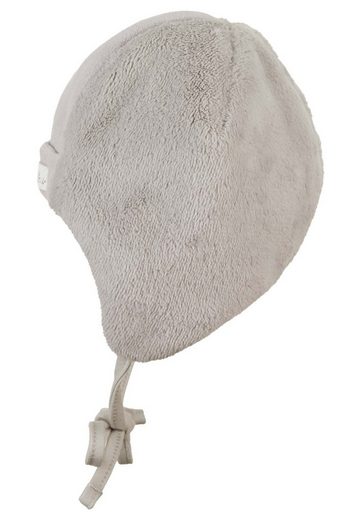 STERNTALER® Schlupfmütze Mütze (1-St., Wintermütze mit Bärchen Motiv, Bindeband und Ohrenschutz) Baby Beanie Mütze aus weichem Teddyflausch unifarben mehr Kauf eins, bekomm eins gratis