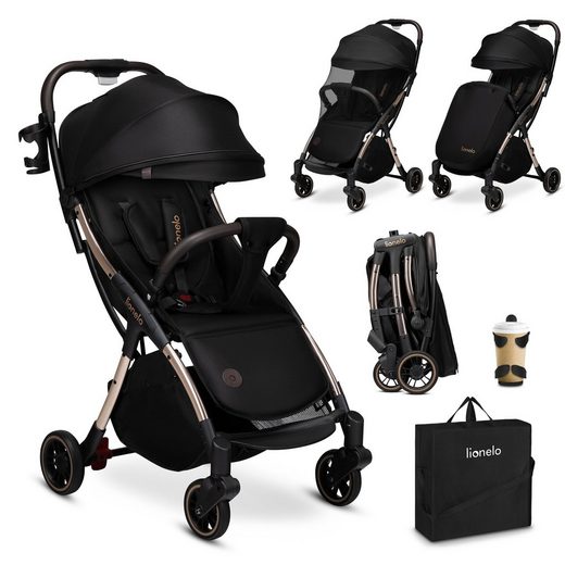 LIONELO Kinder-Buggy JULIE ONE Fußdecke,Getränkehalter,bis 22KG [Airline-Gepäck] mehr Schlussverkauf