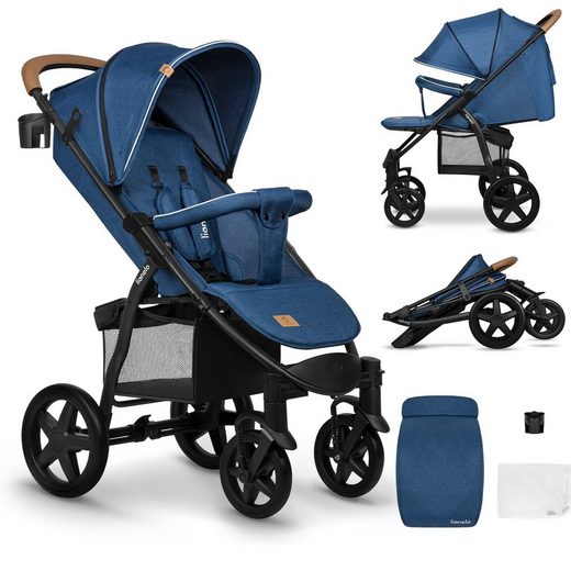 LIONELO Kinder-Buggy ANNET PLUS Fußdecke, großer Korb, ab 0 bis 36 Monate mehr Sonderangebote