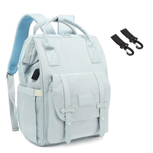 REDOM Wickelrucksack Wickeltasche Rucksack Baby Multifunktions-Babytaschen wasserabweisend (Windeln Babyflasche Milchfläsche Rucksack Tasche mit USB-Anschluss, Multifunktional, Babytasche, Wickelrucksack), mit Kinderwagen-Haken Nur für heute