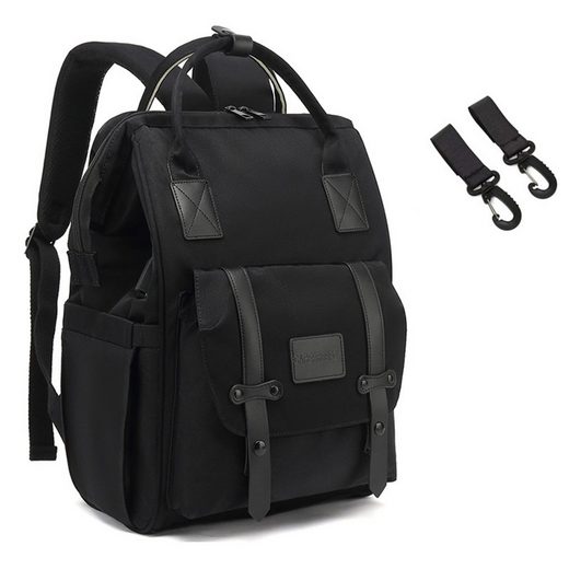 REDOM Wickelrucksack Wickeltasche Rucksack Baby Multifunktions-Babytaschen wasserabweisend (Windeln Babyflasche Milchfläsche Rucksack Tasche mit USB-Anschluss, Multifunktional, Babytasche, Wickelrucksack), mit Kinderwagen-Haken Nur für heute