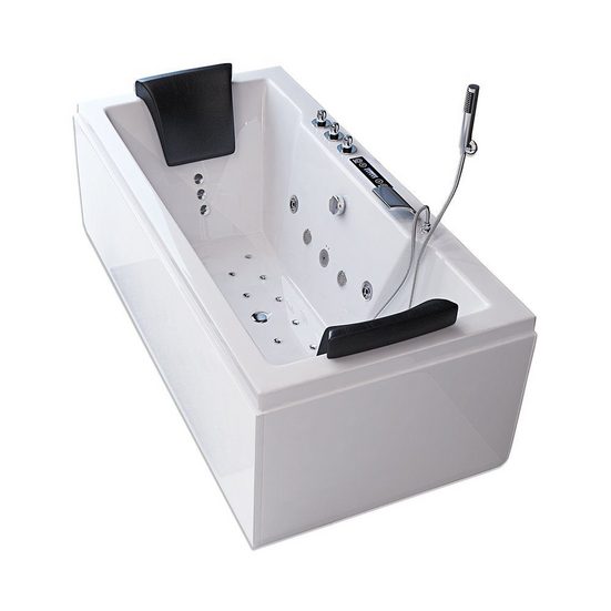 HOME DELUXE Whirlpool-Badewanne Whirlpool LAGUNA PURE - M inkl. komplettem Zubehör, Spa, 2 Personen mehr Speichern exportieren