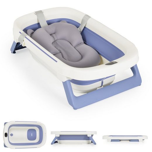 CANGAROO Babybadewanne faltbar, eingebauter Thermometer, Badekissen mehr Bis zu 50% Rabatt