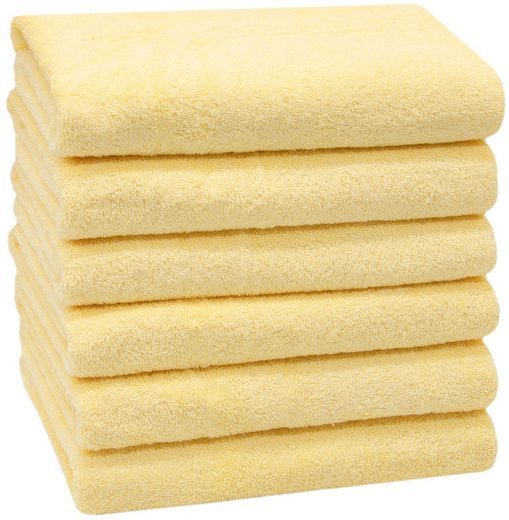 ZOLLNER Handtücher Walkfrottier (6-St), 50 x 100 cm, 100% Baumwolle, vom Hotelwäschespezialisten mehr Großer Ausverkauf