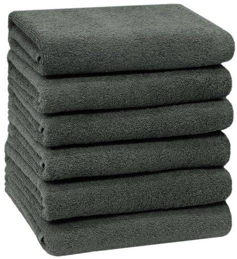 ZOLLNER Handtücher Walkfrottier (6-St), 50 x 100 cm, 100% Baumwolle, vom Hotelwäschespezialisten mehr Begrenztes Angebot
