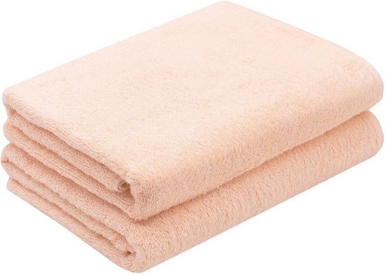 ZOLLNER Duschtücher Walkfrottier (2-St), 70 x 140 cm, 100% Baumwolle, alle Farben bis 95°C waschbar mehr Exklusive Angebote