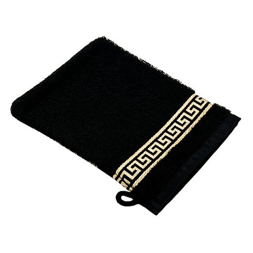 BELLE ARTI Handtücher Luxus Mäander Gästetücher Badetücher Duschtücher Saunatücher in Set (1-St), schwarz, weiss, beige, rot, gold, 100% Baumwolle, Frottee, eingestickt mehr Letzter Tag