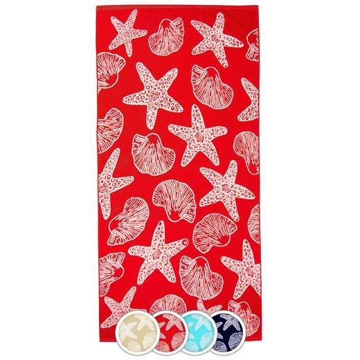 ZOLLNER Strandtuch Frottee (1-St), 90 x 180 cm, 100% Baumwolle, mit Meerestier-Design mehr Begrenztes Angebot