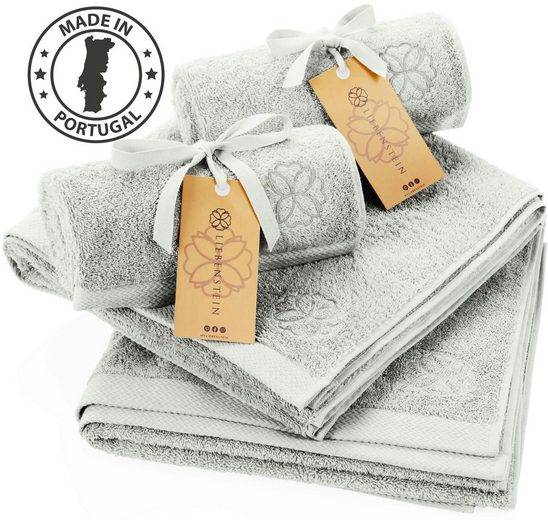 LIEBENSTEIN Handtuch Set Samtweiche Handtücher aus 100% Baumwolle (4-St), beige Frottiertücher, 2x 50x100 cm & 2x 70x140 cm mehr Kostenlose Rückgabe