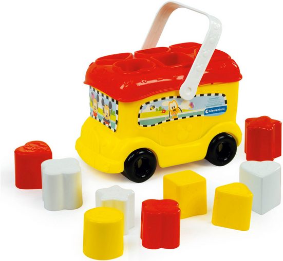 CLEMENTONI® Spielbausteine Baby Clementoni, Disney Baby Mickey Sortierbus Made in Europe mehr Günstiger Verkauf