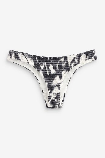 NEXT Bikini-Hose Gesmokte Bikinihose mit hohem Bein 1-St mehr Online Outlet