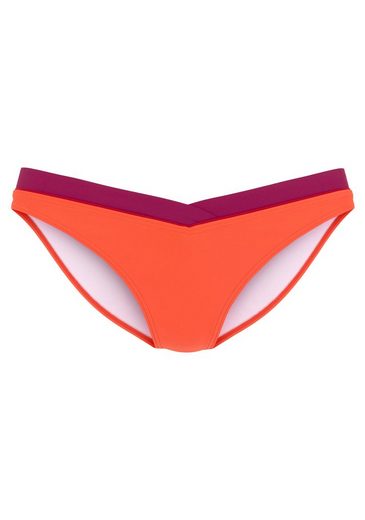 S.OLIVER Bikini-Hose Yella mit kontrastfarbenen Details und V-Bund mehr Blitzangebot