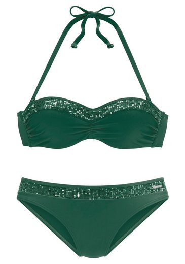 BRUNO BANANI Bügel-Bandeau-Bikini mit Pailletten mehr Letzter Tag