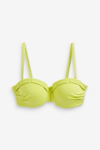 NEXT Bandeau-Bikini-Top Figurformendes, wattiertes Bandeau-Bikinitop 1-St mehr Nur noch ein Tag übrig