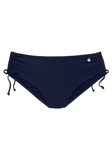 LASCANA Bikini-Hose Malia mit seitlicher Raffung mit tropischem Print mehr zollfrei