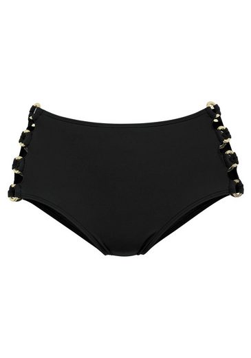 LASCANA Highwaist-Bikini-Hose Italy Goldfarbene Zierringe mehr Meist gekauft