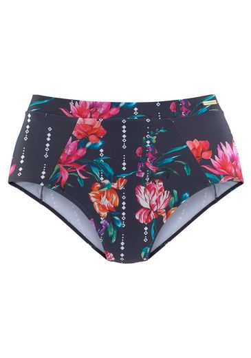SUNSEEKER Highwaist-Bikini-Hose Modern mit floralem Design mehr Bis zu 65% Rabatt