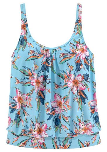 LASCANA Tankini-Top Malia mit lockerem Schnit und tropischem Print mehr Discount Store für neue Produkte