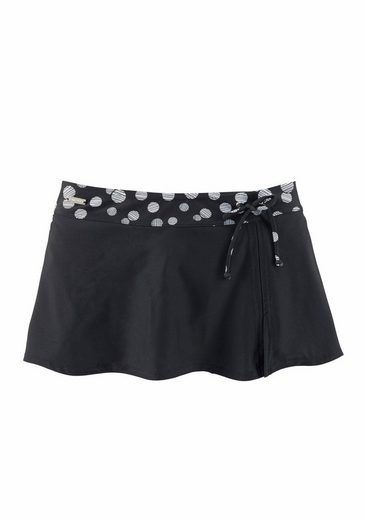 LASCANA Bade-Rock mit integrierter Bikinihose und bedrucktem Bündchen mehr Auslauf