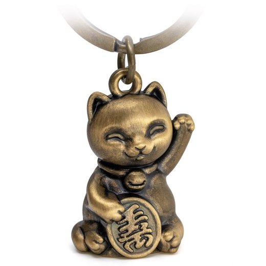 FABACH Schlüsselanhänger Glückskatze Maneki Neko - Winkekatze Glücksbringer Geschenk mehr im Angebot