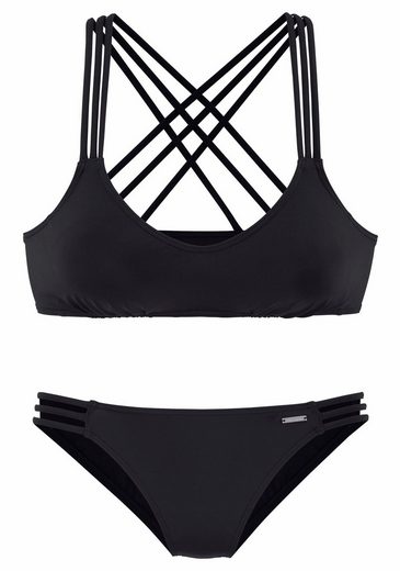 BRUNO BANANI Bustier-Bikini mit Zierbändern mehr Sonderangebot