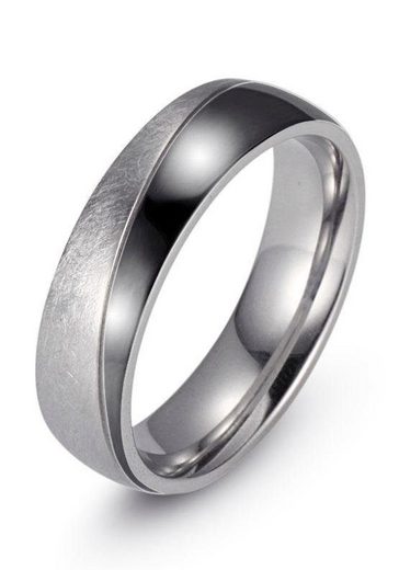 FIRETTI Trauring Schmuck Geschenk "LIEBE" mit Vertiefung, ca. 7,0mm breit mit Zirkonia (synth) mehr Saisonale Angebote
