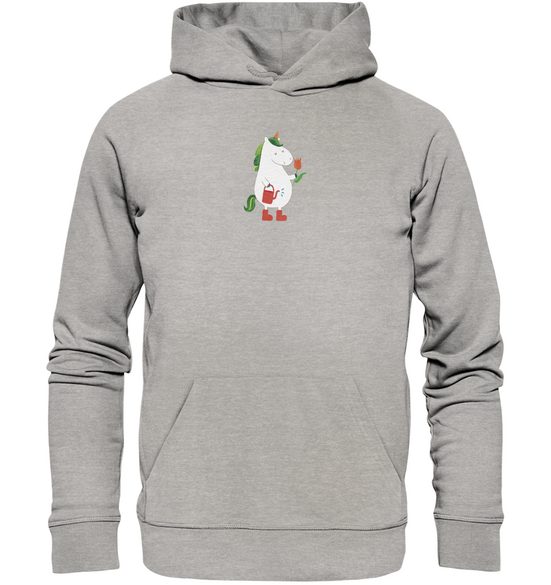MR. & MRS. PANDA Hoodie Größe S Einhorn Gärtner - Heather Grey - Geschenk, Männer Hoodie, Gar (1-tlg) Weich & flauschig mehr Neueste Mode