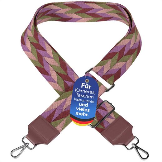 EAZY CASE Schulterriemen Schultergurte für Taschen gemustert Wechselband Taschenriemen Festivalbag verstellbar universal Violett mehr Rabatt