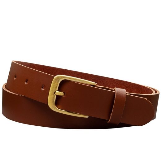 COLOGNEBELT Ledergürtel C16-SL Schlicht dennoch modern mit Dornschließe, MADE IN GERMANY mehr Exklusivangebot