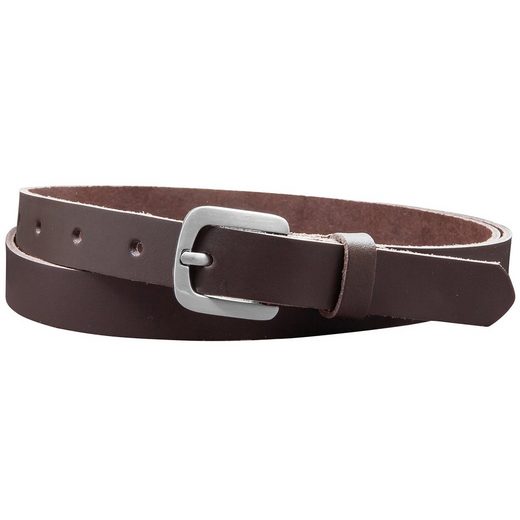 COLOGNEBELT Ledergürtel A5-SL Echt Leder Gürtel 2 cm Breit in Schwarz mit stilvoller Gürtelschließe, leger und modern mehr Nur für heute