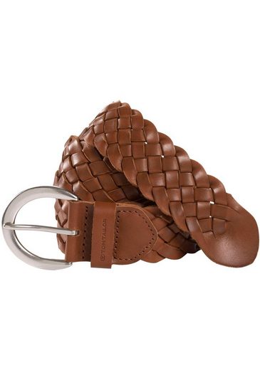 TOM TAILOR Ledergürtel TTLISA 4 cm breiter Damengürtel, Flechtledergürtel, modisches Must-Have mehr Begrenztes Angebot