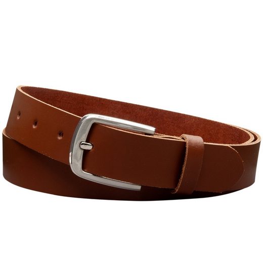 COLOGNEBELT Ledergürtel C15-SL Schlicht dennoch modern mit Dornschließe, MADE IN GERMANY mehr Tiefpreis