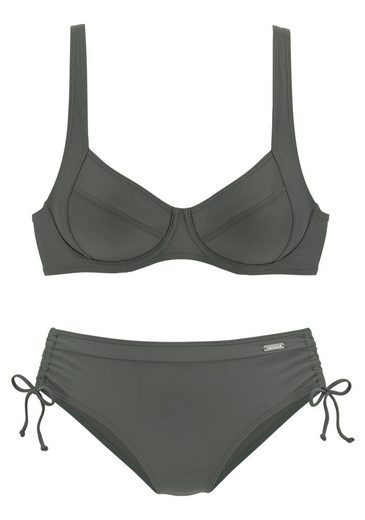 LASCANA Bügel-Bikini mit seitlich geraffter Bikinihose mehr Bis zu 50% Rabatt