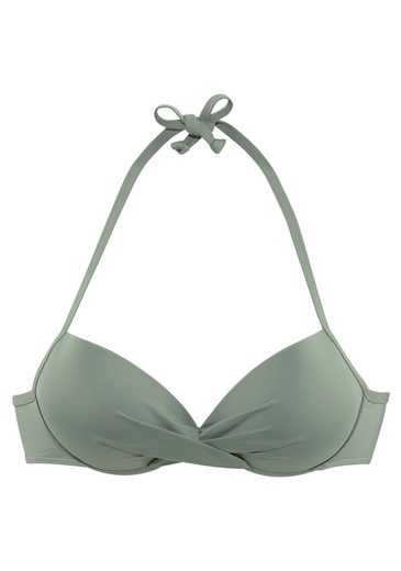 S.OLIVER Push-Up-Bikini-Top Spain in Wickeloptik mehr Vierteljährliche Förderung
