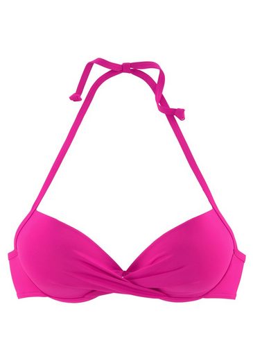 S.OLIVER Push-Up-Bikini-Top Spain in Wickeloptik mehr Vierteljährliche Förderung
