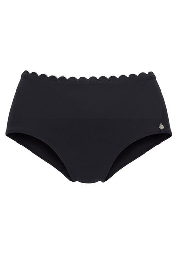 LASCANA Highwaist-Bikini-Hose Camilla mit Farbkontrast mehr Black Friday Preise