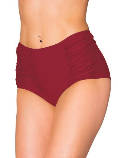 AQUARTI Bikini-Hose Aquarti Damen Bikinihose mit Hoher Taille und Raffung mehr Im Verkauf