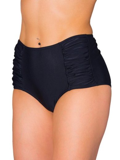 AQUARTI Bikini-Hose Aquarti Damen Bikinihose mit Hoher Taille und Raffung mehr Im Verkauf