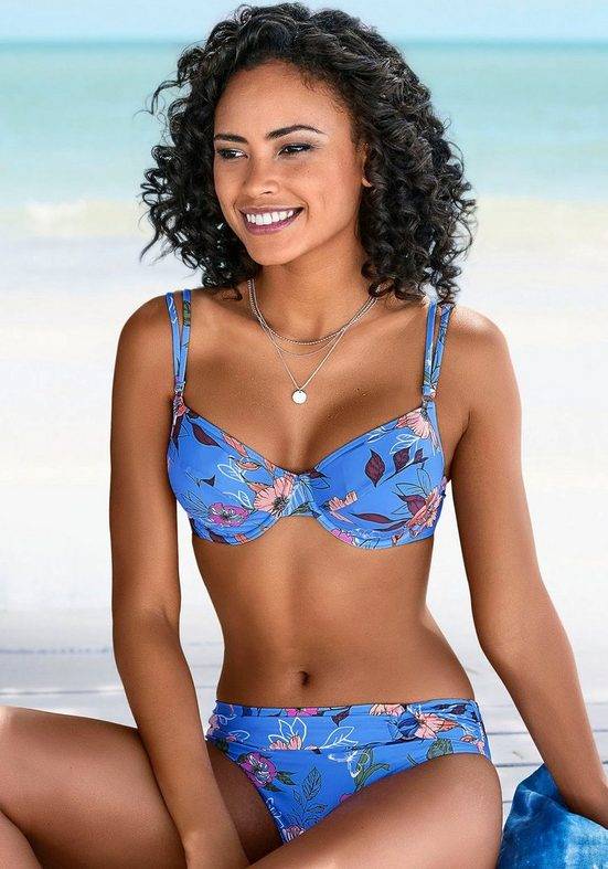 S.OLIVER Bügel-Bikini-Top Maya mit Doppelträgern und floralem Design mehr Auslauf