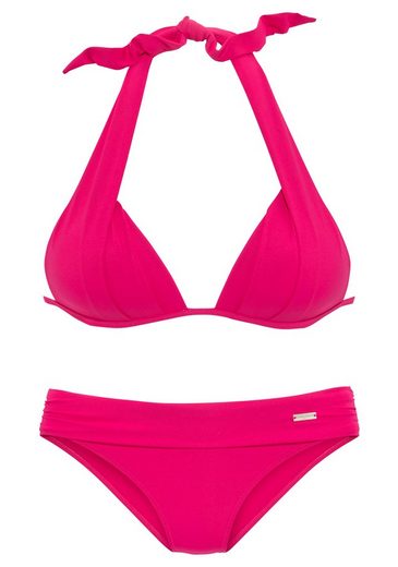 LASCANA Triangel-Bikini im Nacken zu binden, wattierte Cups, mit eingearbeiteten Kissen mehr Angebote