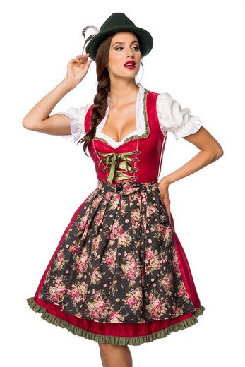 DIRNDLINE Dirndl Dirndl Kleid Oktoberfest Tracht Wiesn Wasn Trachtenmode Volksfest 2-tlg mehr Online Outlet