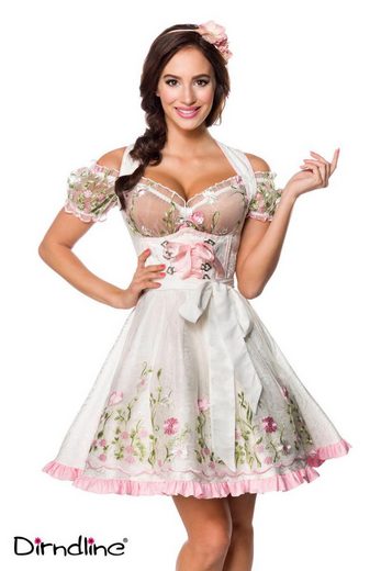DIRNDLINE Dirndl Dirndl Kleid Tracht Wiesn Wasn Oktoberfest Trachtenkleid Outfit 3-tlg mehr Exklusive Angebote