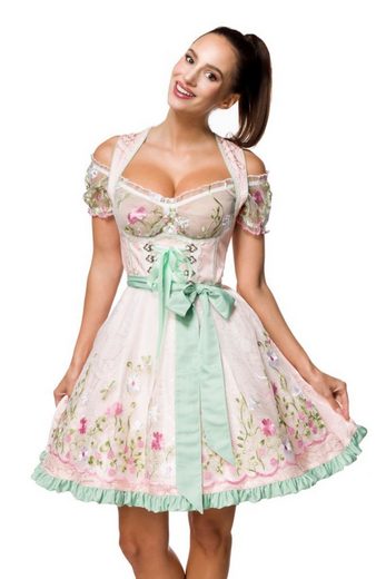 DIRNDLINE Dirndl Dirndl Kleid Tracht Wiesn Wasn Oktoberfest Trachtenkleid Outfit 3-tlg mehr Blitzangebot