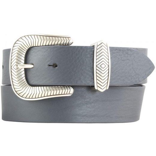 BELTINGER Ledergürtel Designer-Gürtel aus Vollrindleder mit Metall-Schlaufe 4 cm - Jeans-Gür 1-St mehr Black Friday Preise