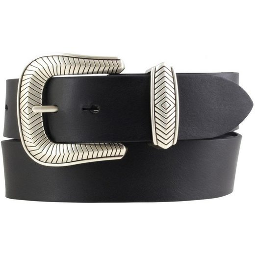 BELTINGER Ledergürtel Designer-Gürtel aus Vollrindleder mit Metall-Schlaufe 4 cm - Jeans-Gür 1-St mehr Black Friday Preise