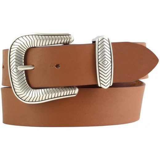 BELTINGER Ledergürtel Designer-Gürtel aus Vollrindleder mit Metall-Schlaufe 4 cm - Jeans-Gür 1-St mehr Black Friday Preise