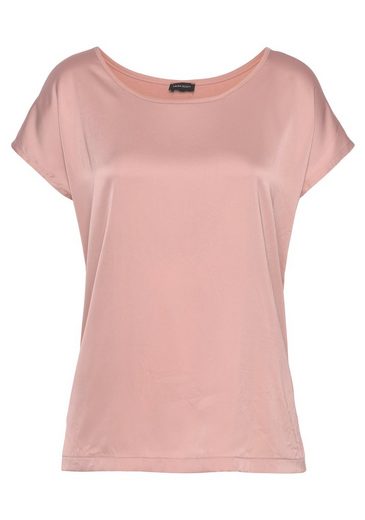 LAURA SCOTT Shirtbluse aus Satin und Jersey mehr Top Angebot
